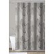 Шторка для ванної або душу Trento Leaves, 180х200, сірий