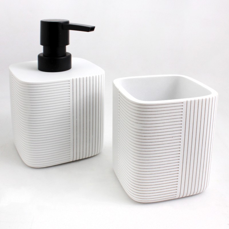 Комплект аксесуарів для ванної кімнати Trento White