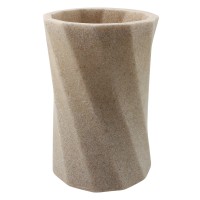 Склянка для зубних щіток Trento Column, пісок, полігума