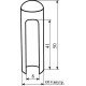 Ковпачок для дверної петлі STV GP14 закруглений полірована латунь (алюміній)