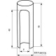 Ковпачок для дверної петлі STV SC14 хром (алюміній)