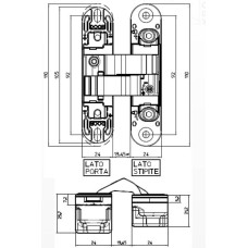 Петля Koblenz Kombi S30 DXSX мат хром