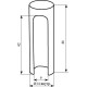 Ковпачок для дверної петлі STV PB14 полірована латунь
