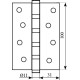 Дверна петля Bruno 100*2,5 антична латунь