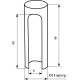 Ковпачок для дверної петлі STV SC14 хром (алюміній)