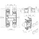 Петля дверна Koblenz Kombi-3 K 1000 DXSX матовий хром