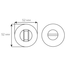 декоративна накладка Colombo Blindate PB01 Q матовий графіт (56105)