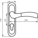 Ручка на планці під ключ BRUNO Siena матова антична латунь (під замок 1025)