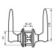 Ручка замок RDA 891 антична латунь