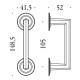 Ручка тягне Colombo Design Antologhia Ottocento КОТ36-OLV полірована латунь