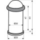 Дверний обмежувач RDA 1568 (Е-325) антична латунь AB