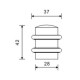 Дверний обмежувач RDA 1538 (Е-329) PB полірована латунь