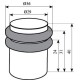 Дверний обмежувач RDA 1540 (Е-329) PB полірована латунь