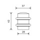 Дверний обмежувач RDA 1538 (Е-329) PB полірована латунь
