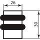 Стопор Colombo Design CD412 підлогу. латунь