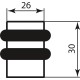 Стопор Colombo CD412 матовий білий