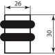 Стопор Colombo CD412 матовий графіт