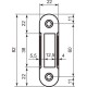 AGB Art. B014029693 Відповідна планка Polaris Easy-Fix 1,2 мм чорний