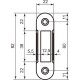 AGB Art. B014029606 Відповідна планка Polaris Easy-Fix 1,2 мм нікель