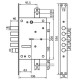 Замок для вхідних дверей 4-х ригельний Mottura 52771DM2855 (TSBM)