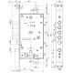Замок для вхідних дверей 4-x ригеля з засувкою і допоміжним замком під євроциліндр Mottura 54797TBDR54 MATIC (54494)