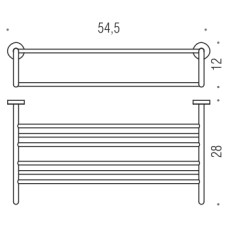 Поличка для рушників Colombo B2787 Basic хром