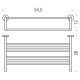 Поличка для рушників Colombo B2787 Basic хром