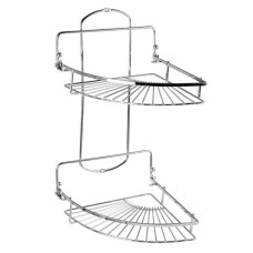 Полиця-сітка Arino, хром полірований, подвійна кутова