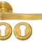 Дверная ручка RDA Nika с накладками под ключзолото (11623)