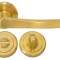 Дверная ручка RDA Nika с накладками-поворотниками золото (11624)
