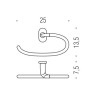 Полукруг для полотенец Colombo Design Bart B2231 (3503)
