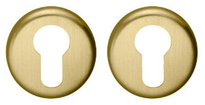 Дверная накладка под ключ Colombo Design CD 63 матовое золото (Robot, Robodue,Heidi,  Libra, Ludus, Sirio, Tempo)