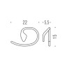 Полукруг для полотенец Colombo Design Khala B1831 (3493)