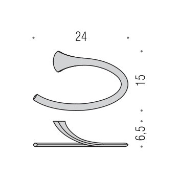 Полукруг для полотенец Colombo Design Link B2431 (3476)