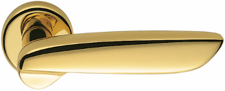 Дверная ручка Colombo Design Daytona PF11 полированная латунь с накладками под прорезь