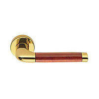 Дверная ручка Colombo Design Taipan LC11 золото/шиповник  с накладками под ключ