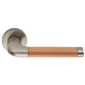 Дверная ручка Colombo Design Taipan LC11 матовый никель /груша 45мм розета