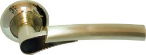 Дверная ручка RDA Style матовая латунь/полированная латунь (17381)