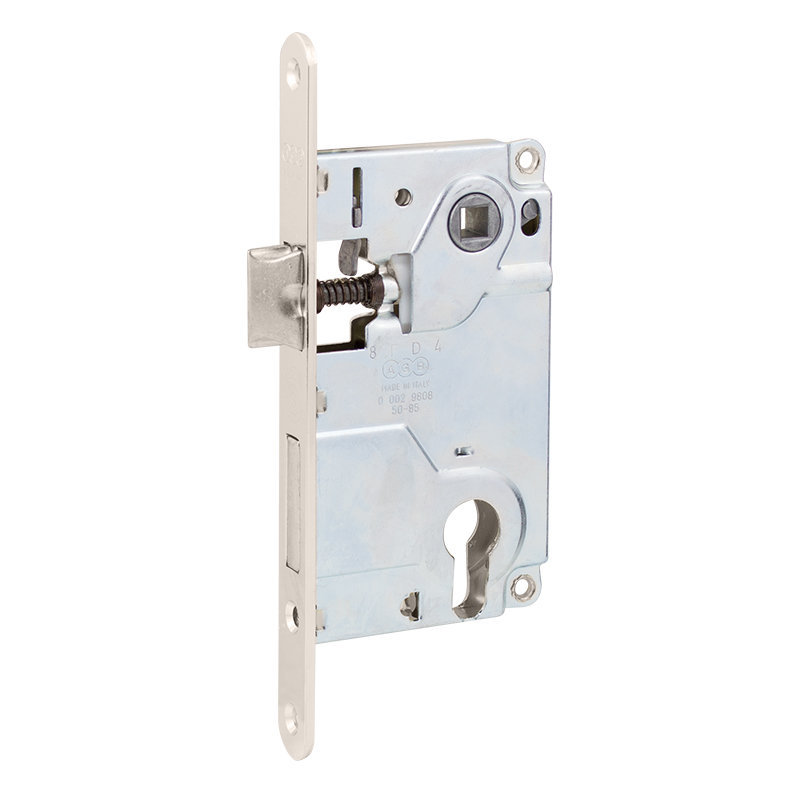 Механизм для межкомнатных дверей AGB CENTRO B010255006, никель    , 85мм