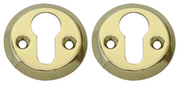 Накладка дверная под ключ RDA 004 PZ PB полированная латунь (sale) (11672)