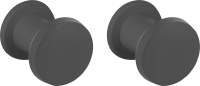 Набор пластиковых крючков Arino, 2 шт, черный, скотч 3М