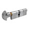 Цилиндр Securemme 361PCS4545115 K64 45/45 мм 5кл +1 монтажный ключ/ручка матовый хром
