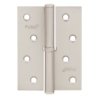 Петля дверная Fuxia 100*2,5 (1 подш, сталь) матовый никель     (левая) (12540)