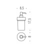 Дозатор жидкого мыла Colombo Bart B9307 хром (3723)