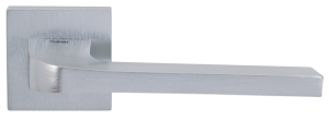 Дверная ручка на розетте Tupai Supra 3097 Q-96 хром матовый