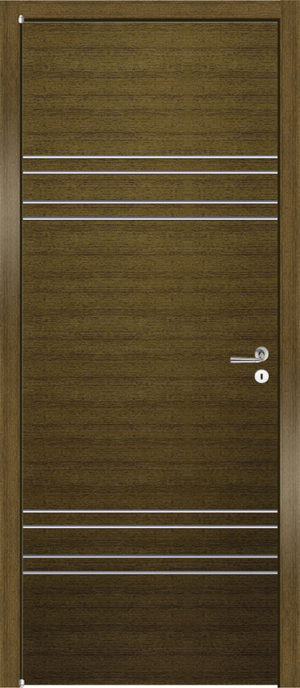Дверь межкомнатная ламинированная PIANO A8/2, дуб табачный