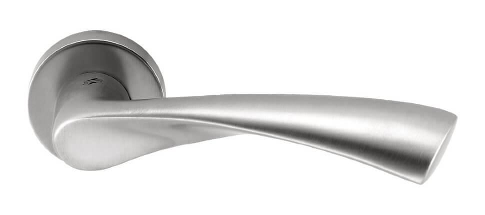 Дверная ручка Colombo Design Flessa CB51 матовый хром 50мм розетта