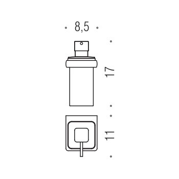 Дозатор жидкого мыла Colombo Design Lulu B9321, хром полированный (23964)