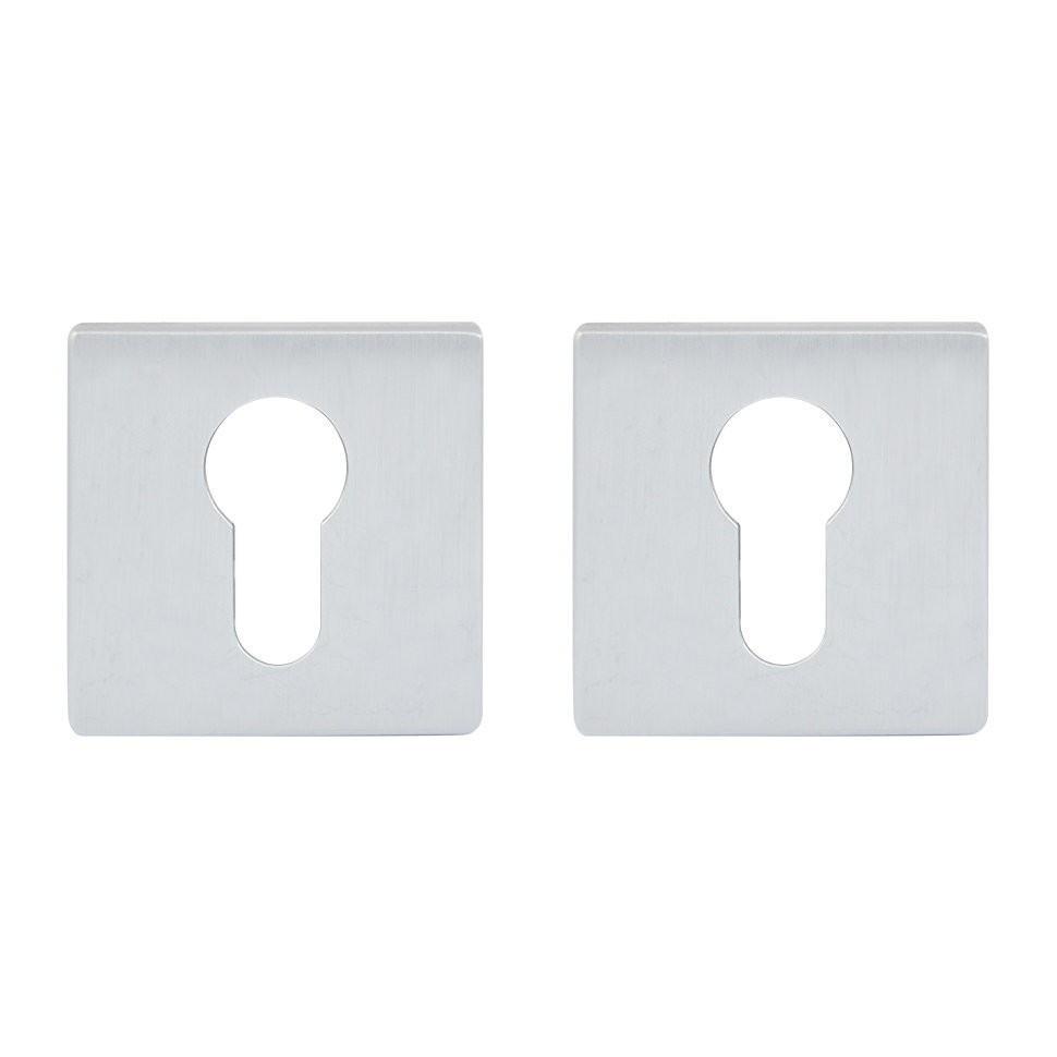 Дверная накладка под ключ RDA RY-64 брашированный матовый хром кл Miura,Forme Q,Taglio,Maria (53523)