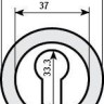 Накладка дверная под ключ RDA Etro, Imola RY-59 матовая античная латунь (20582)